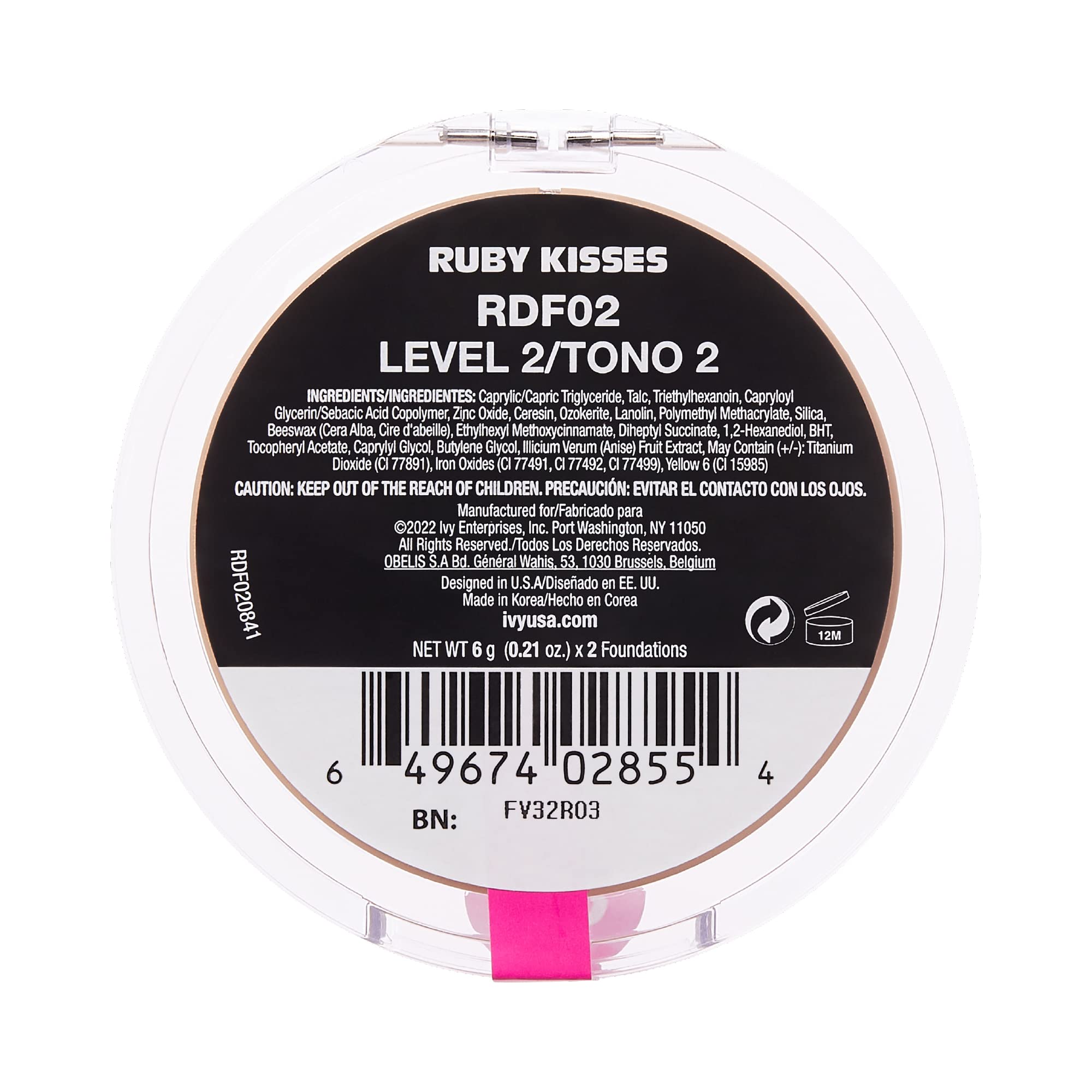 Ruby Kisses packaging with shade range communicates inclusive options for daily wear.