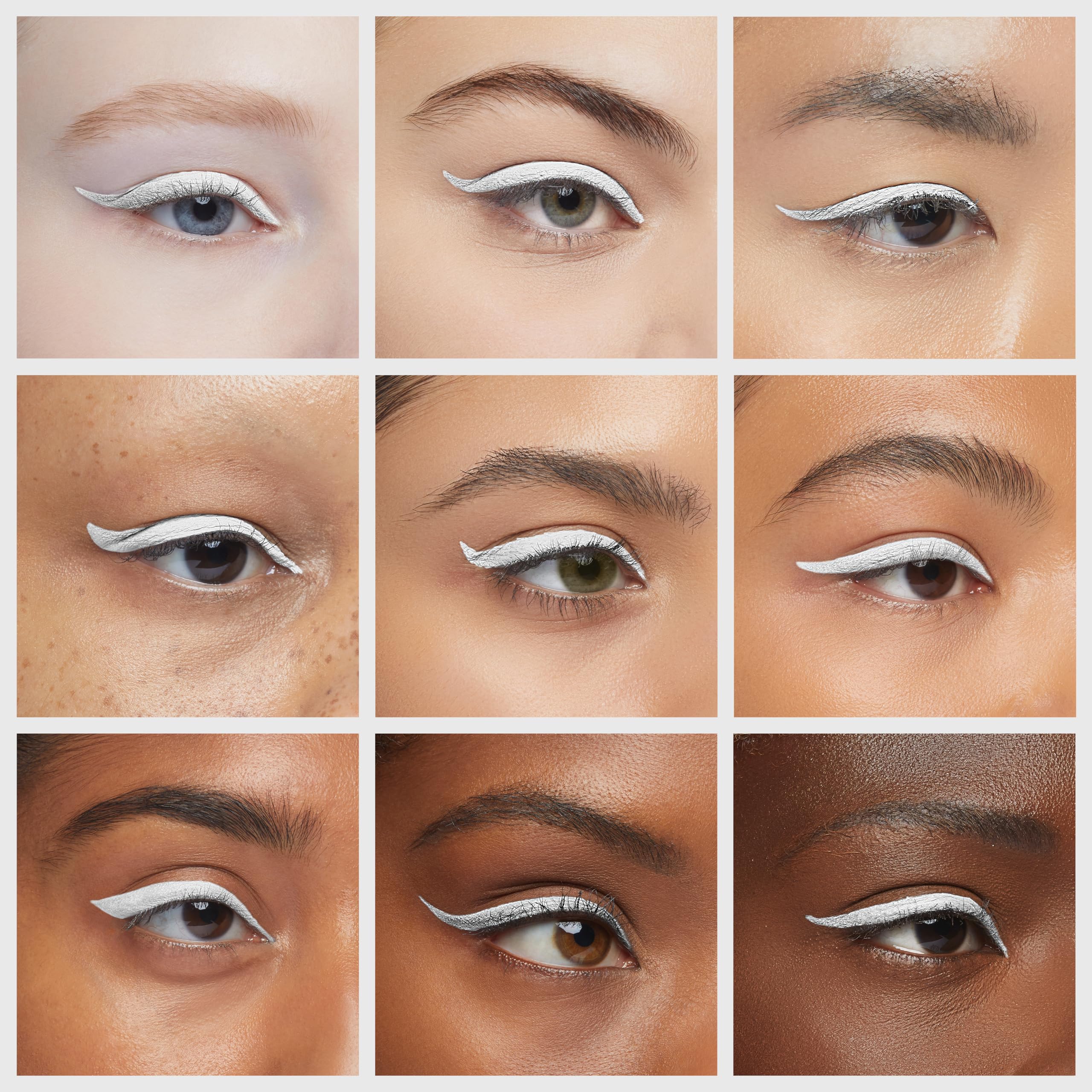 Ruby Kisses Party Proof Eyeliner on eyelid enables crisp, graphic liner looks.