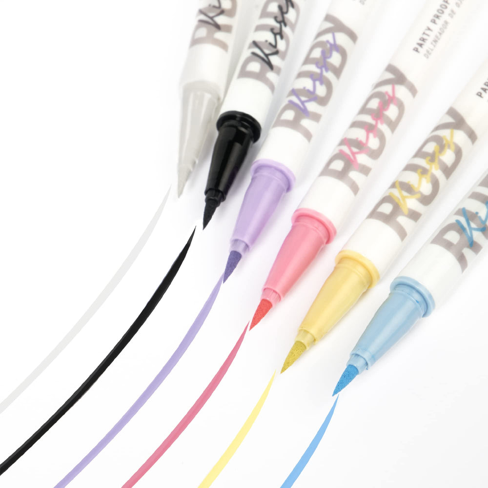 Ruby Kisses Party Proof Eyeliner packaging and portability for on-the-go touch-ups.