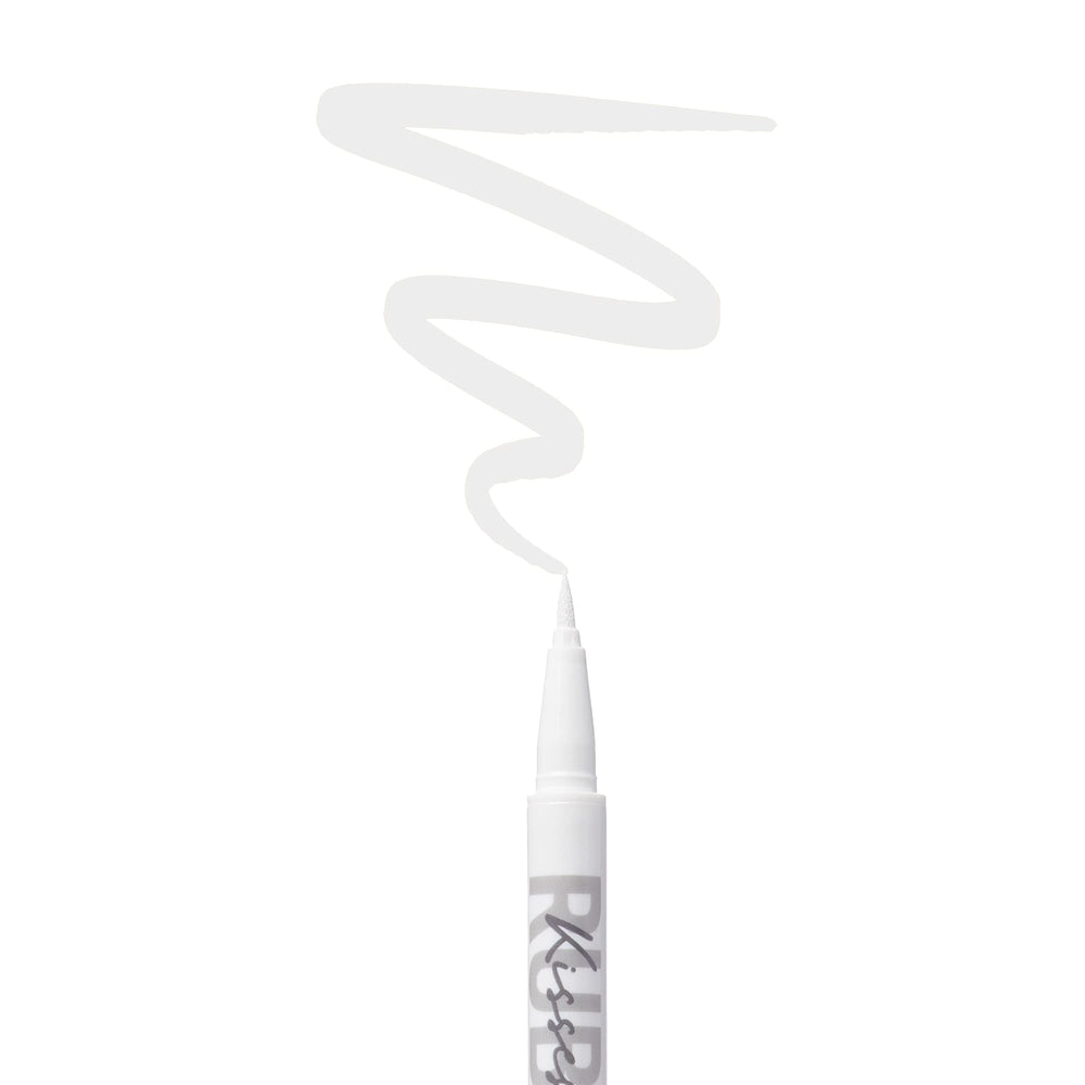 Ruby Kisses Party Proof Eyeliner pastel swatches on skin, smooth color payoff.