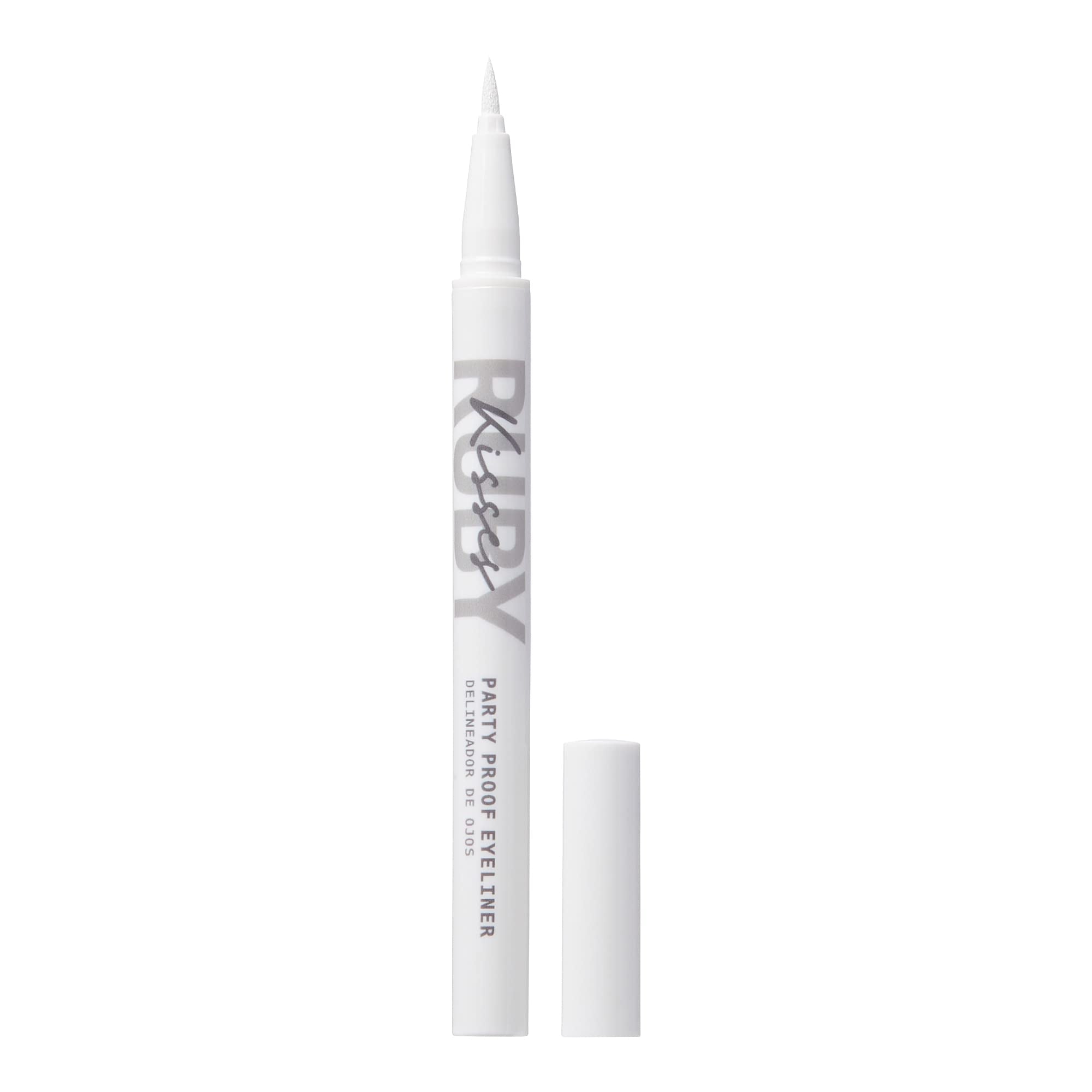 Ruby Kisses Party Proof Eyeliner Snow White cap close-up shows waterproof long-lasting formula.