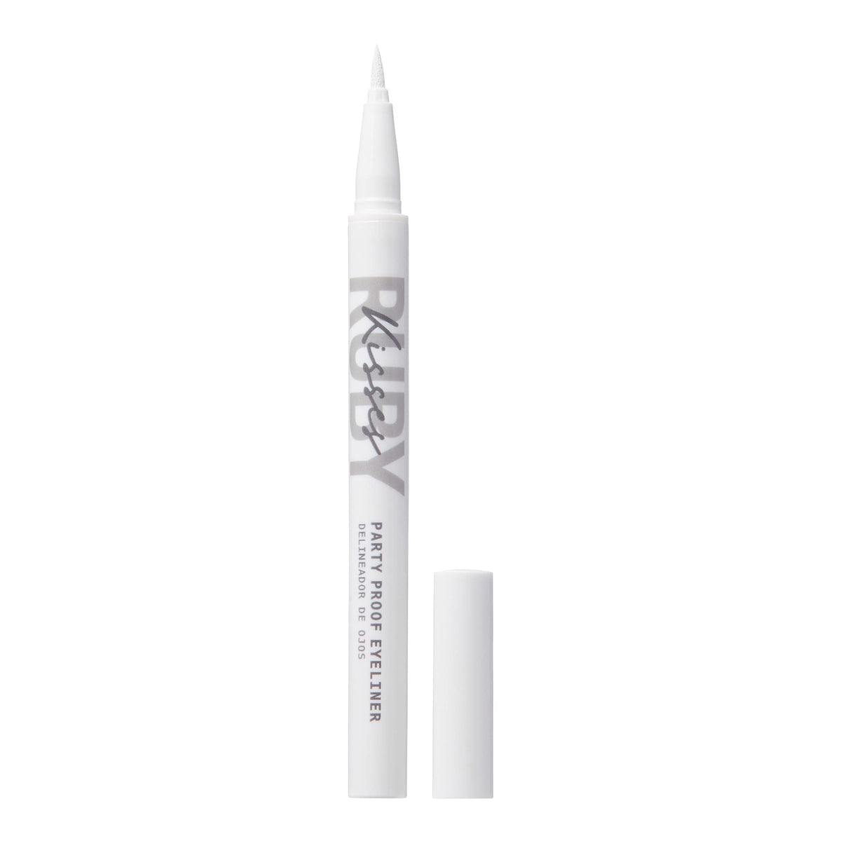 Ruby Kisses Party Proof Eyeliner Snow White cap close-up shows waterproof long-lasting formula.