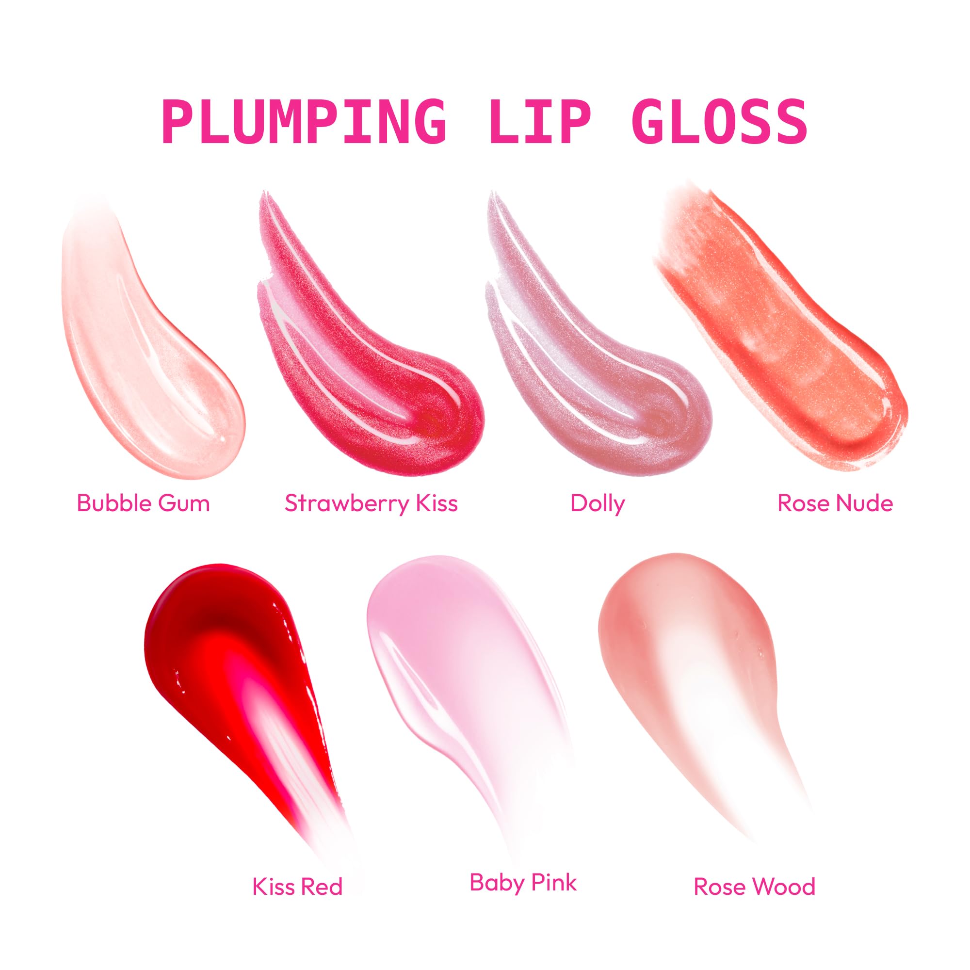 Maximizer finish from Ruby Kisses provides dramatic shimmer and lift.