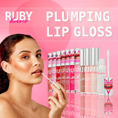 Hyaluronic acid in Ruby Kisses gloss provides hydrated shine on lips.