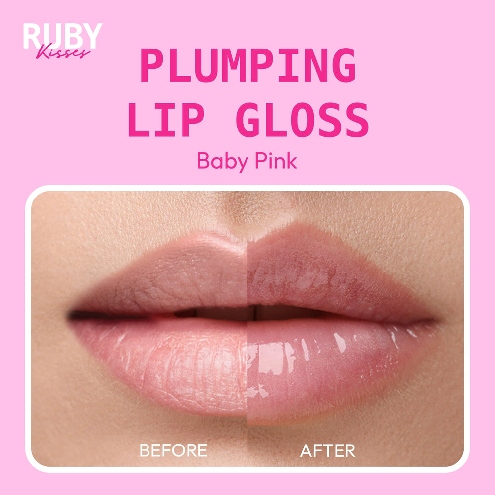 Ruby Kisses gloss tingling formula provides refreshing plump during application.