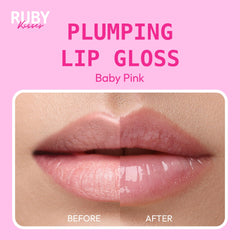 Ruby Kisses gloss tingling formula provides refreshing plump during application.