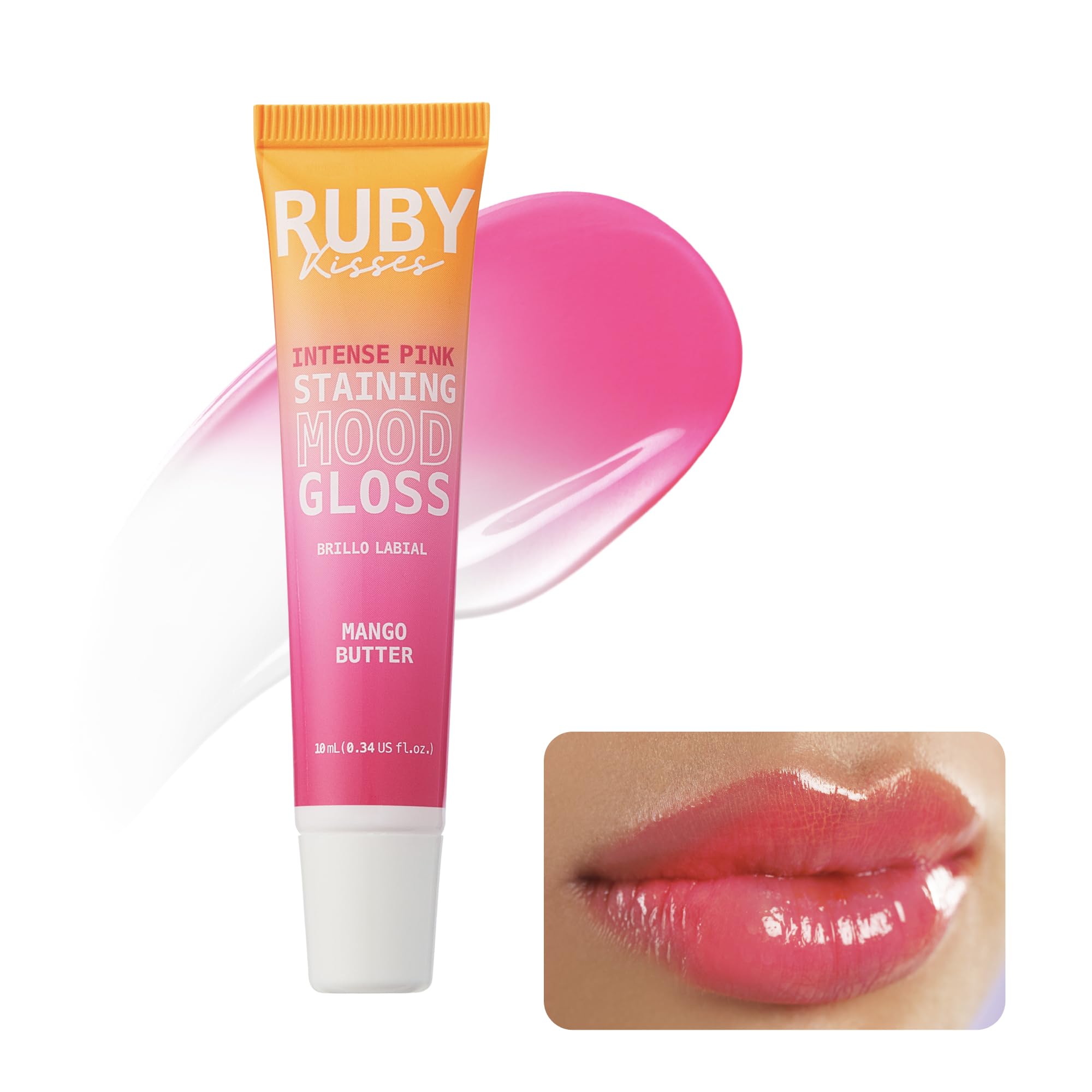 Ruby Kisses universal pink tint flatters a wide range of skin tones.