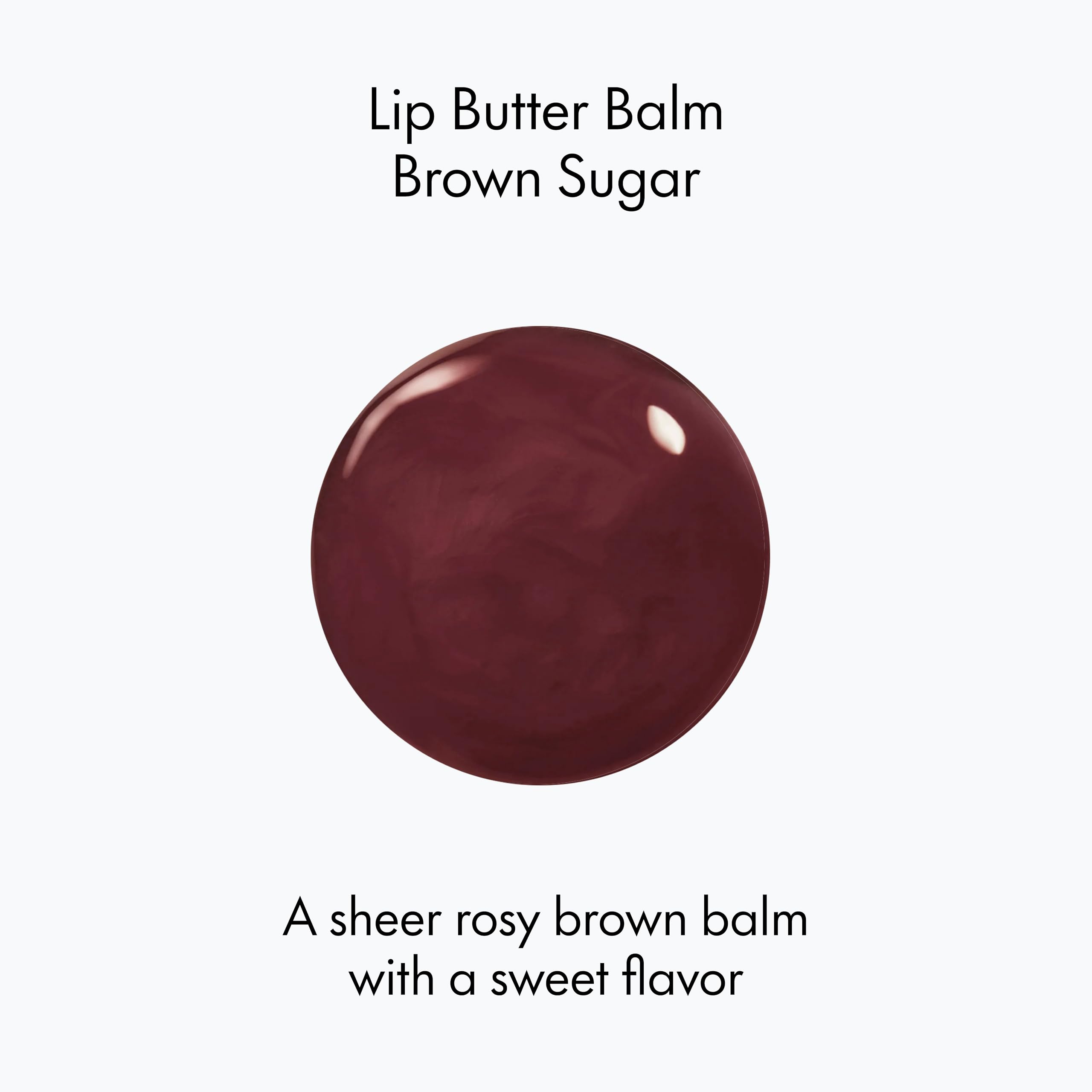 Ruby & Millie Brown Sugar tinted lip balm swatch reveals warm nude glow.