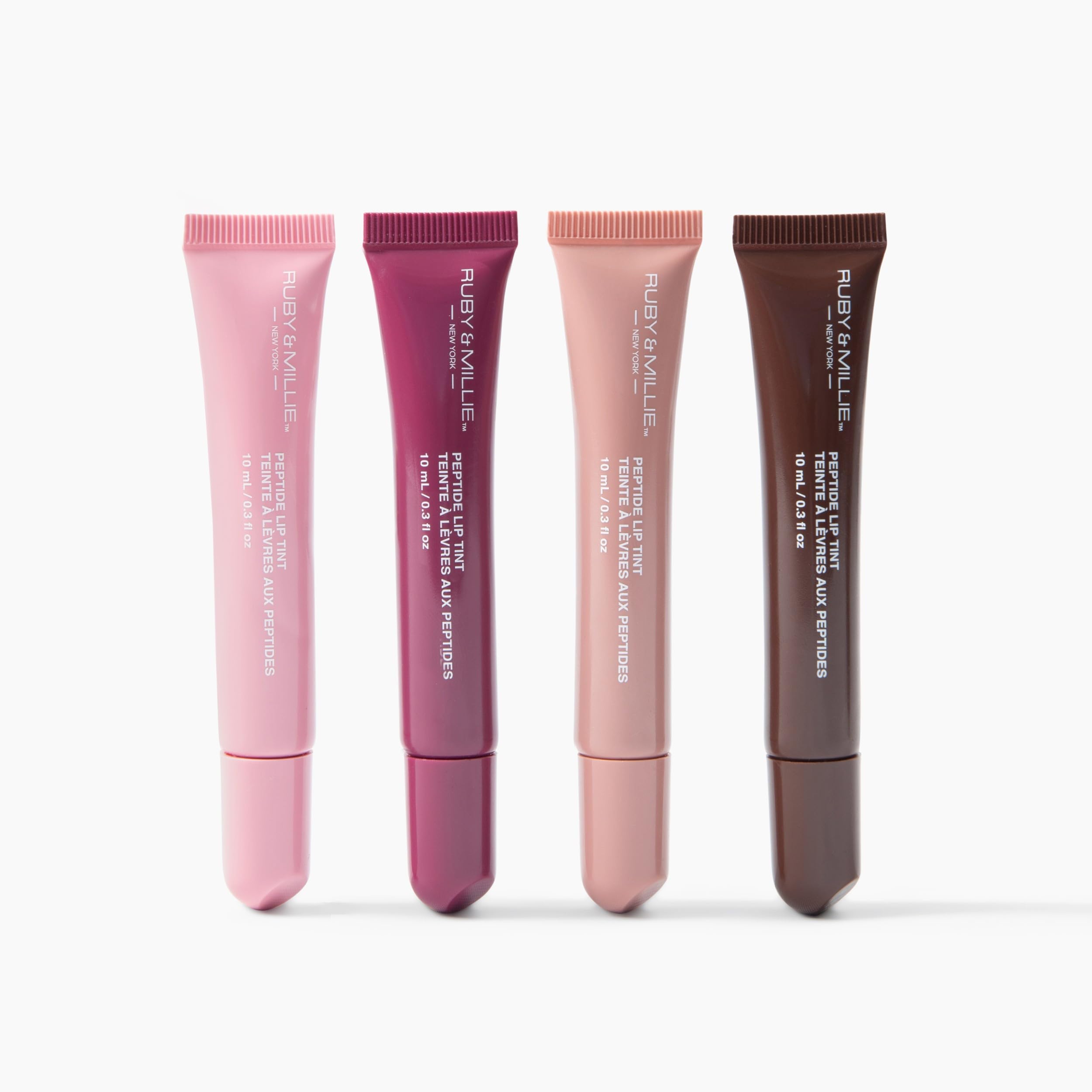 Ruby & Millie peptide lip treatment jar ready for nourishing hydration on lips