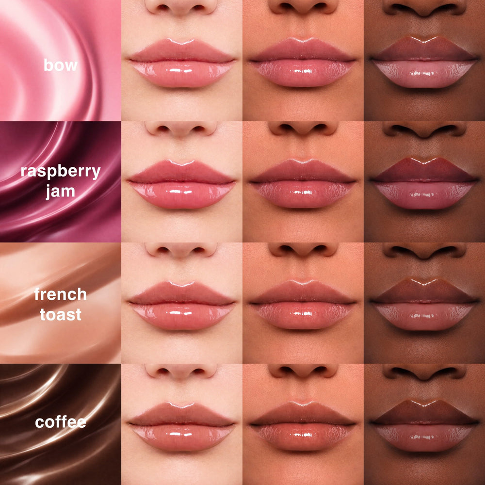 Ruby & Millie plumping gloss shine for a luxe, glassy finish on lips