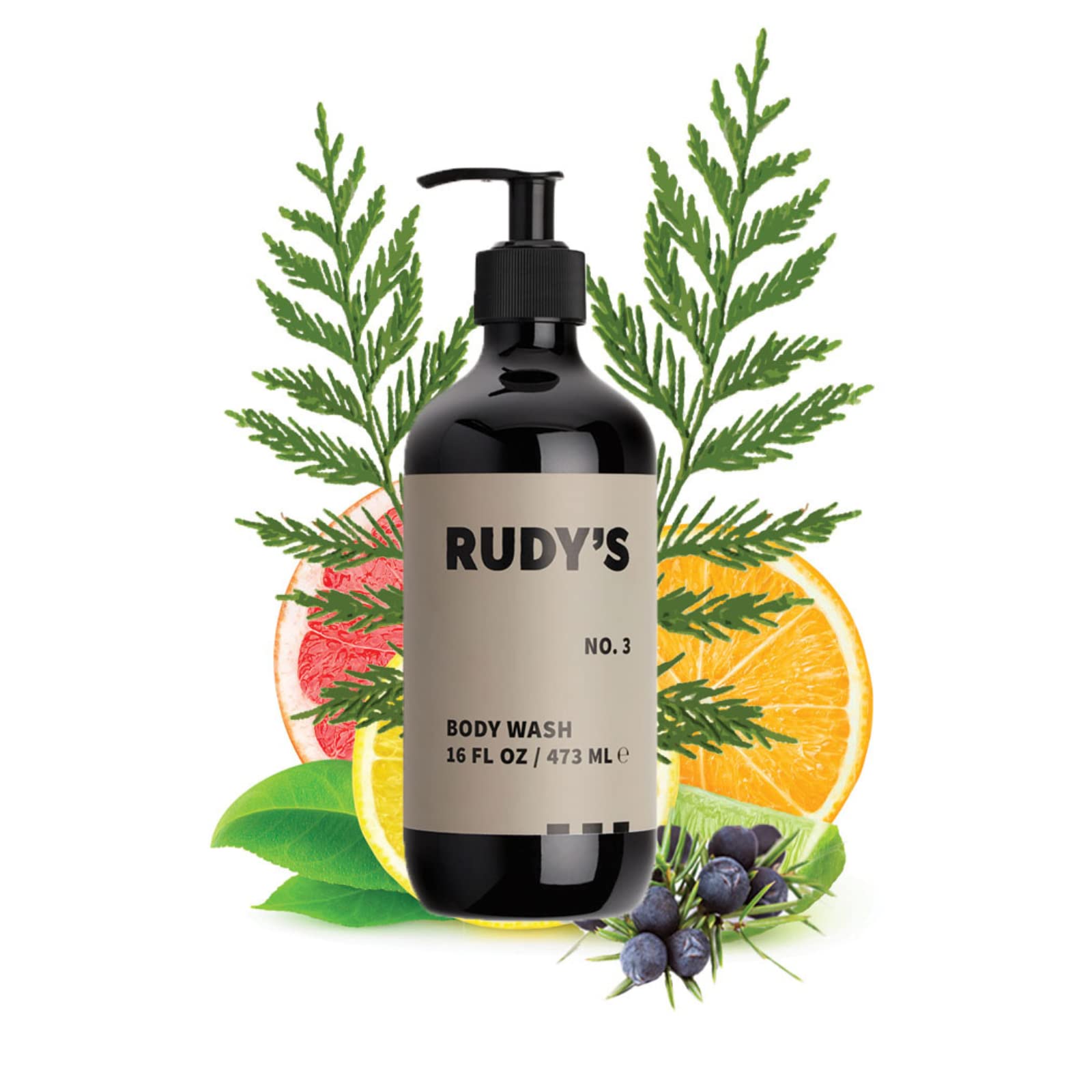 Rudy's No. 3 bottle pour for easy, refreshing showers