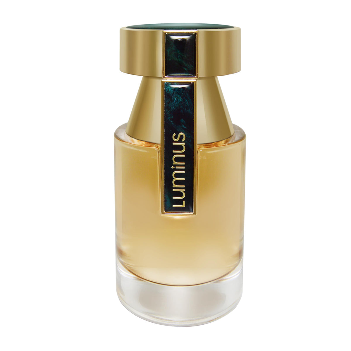 Rue Broca Luminus bottle front view highlights a luminous, elegant design.