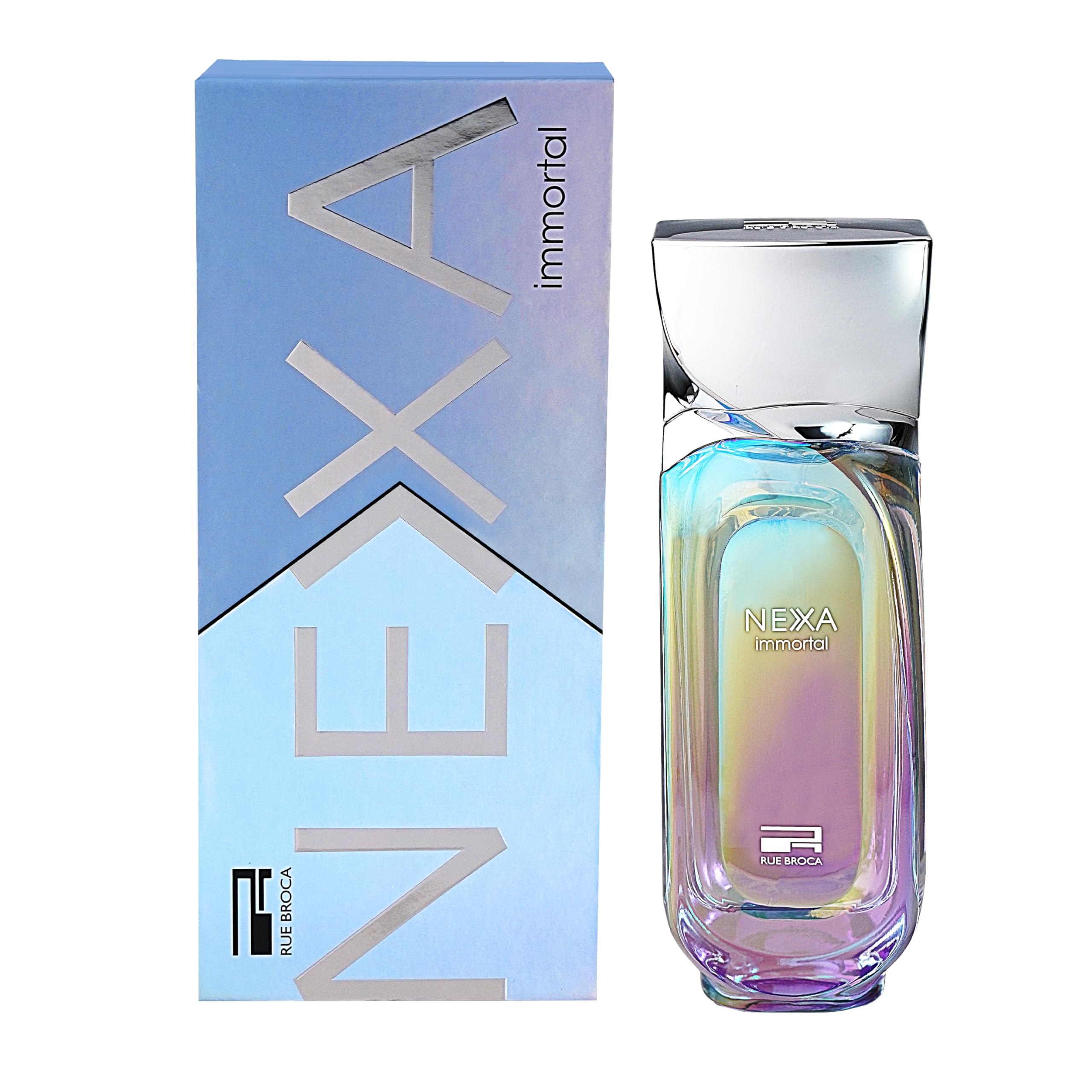 Rue Broca NEXA Immortal packaging emphasizes luxury gifting appeal