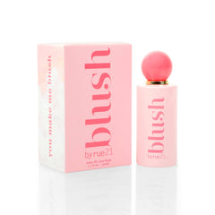Rue 21 Blush Eau de Parfum bottle with travel-friendly design for all-day wear