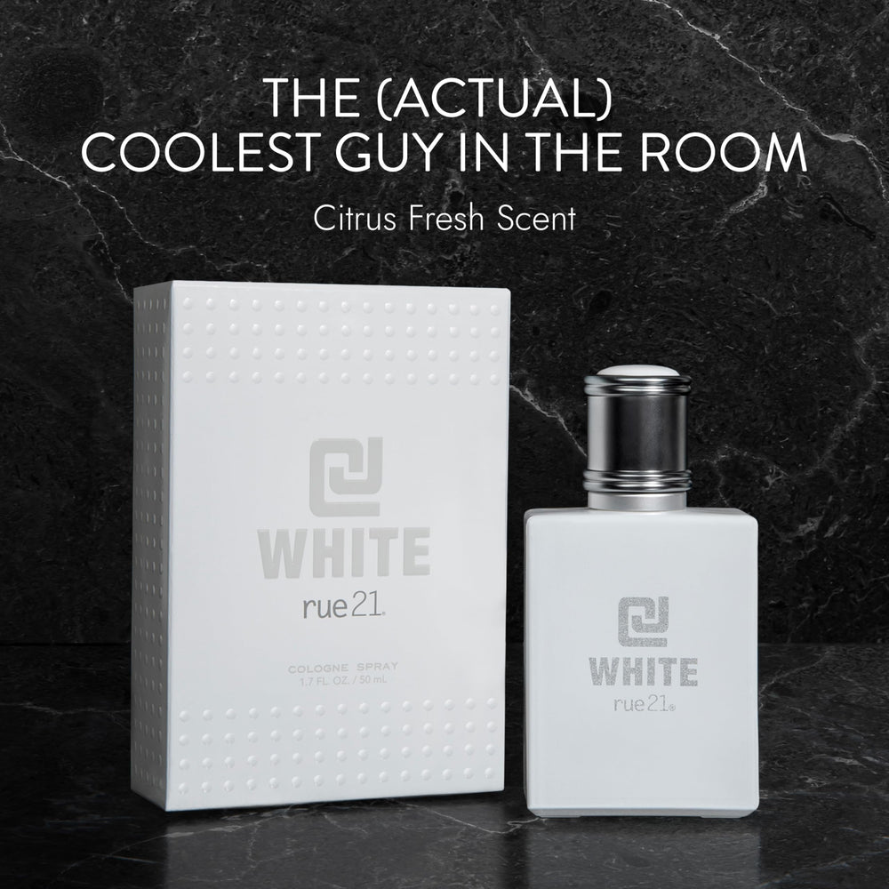 Rue 21 CJ White travel-size bottle ideal for on-the-go scent.