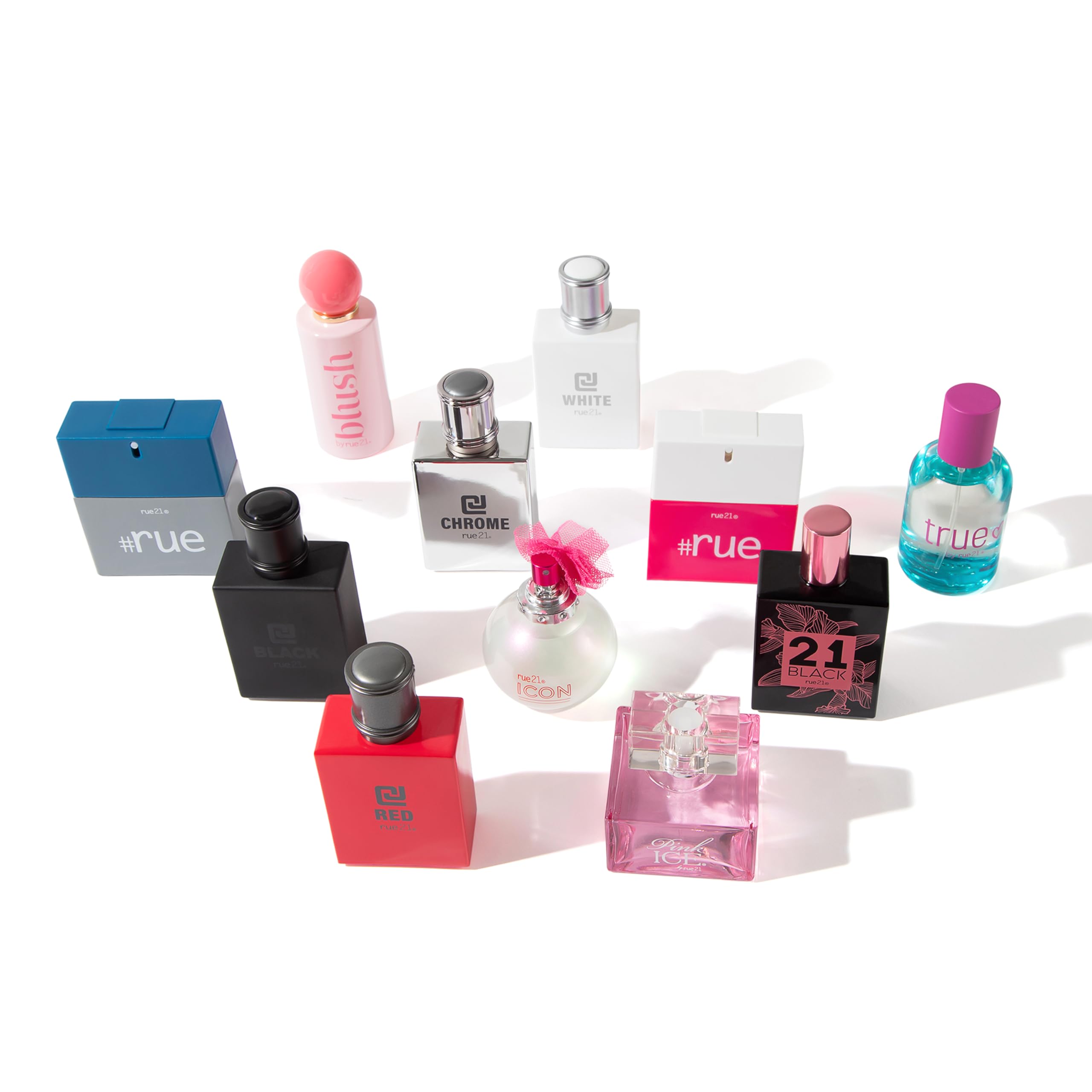 Rue 21 Pink Ice product on shelf, everyday fragrance option