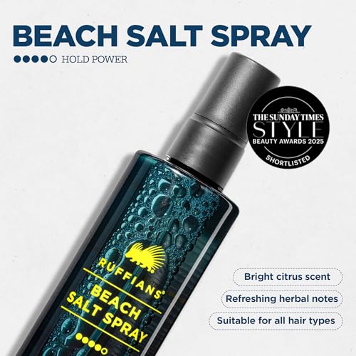 Ruffians Beach Salt Spray mist being applied for light texture.