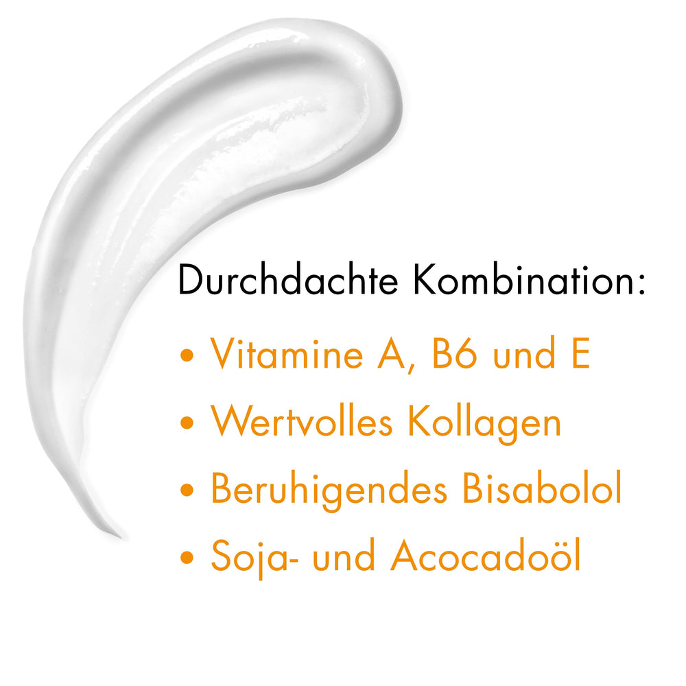 RUGARD Vitamin Cream application on skin, smooth and soothing hydration.