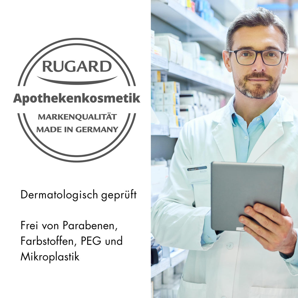 RUGARD Vitamin Cream ingredients list with avocado and soy oils.
