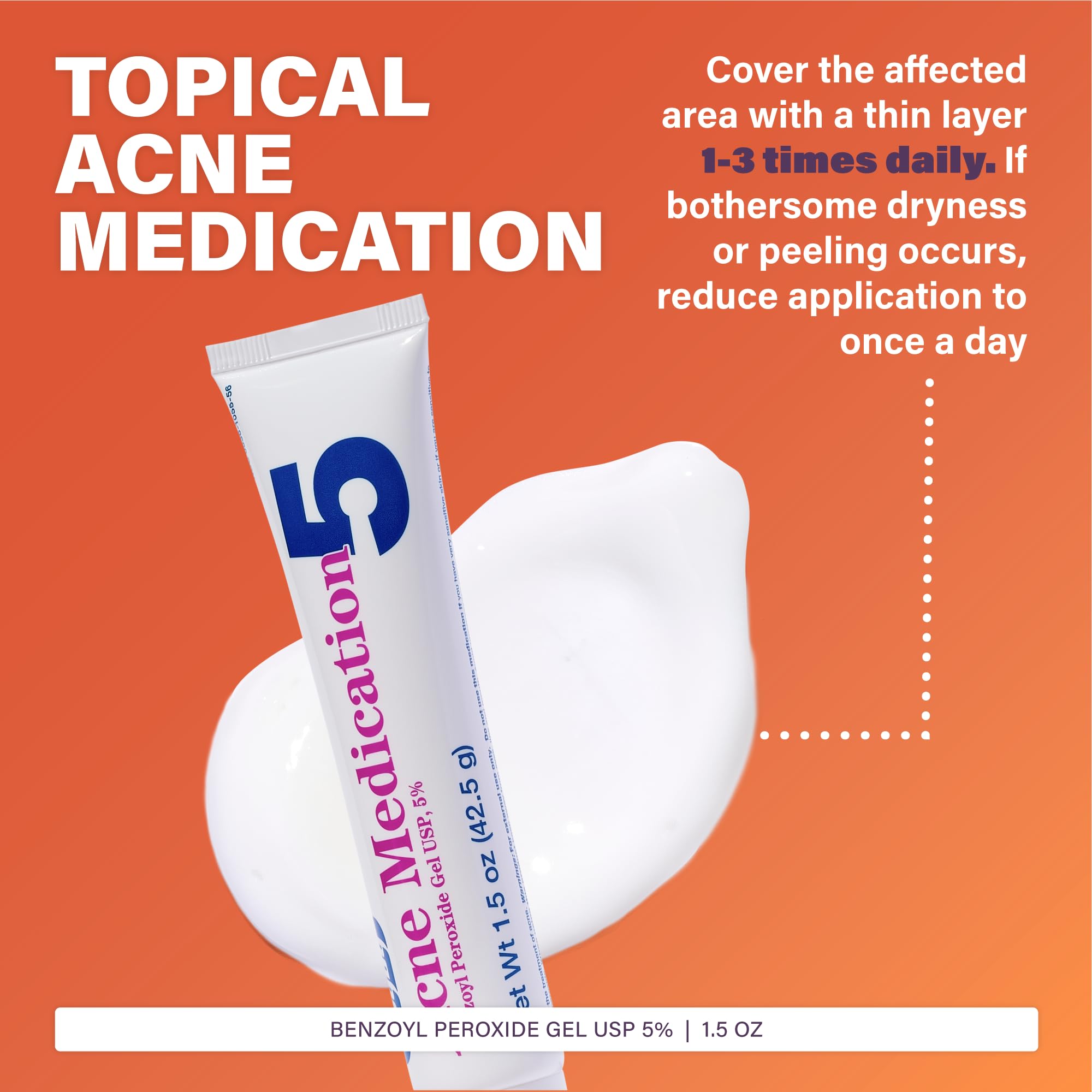 Rugby Benzoyl Peroxide Gel vanishing formula packaging reinforces trusted OTC quality.