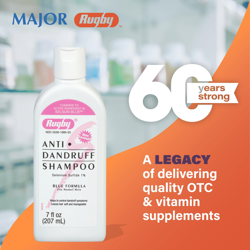 Multi pack rugby shampoo offers ongoing anti dandruff care for normal hair