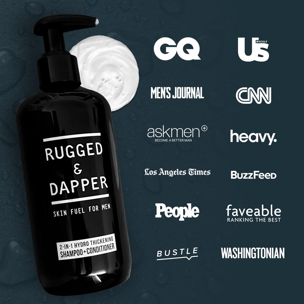 RUGGED & DAPPER caffeine scalp energizer bottle promotes refreshed scalp