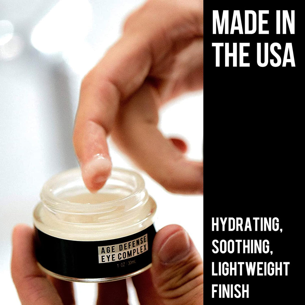 RUGGED & DAPPER eye cream leaves a non-greasy, comfortable feel.