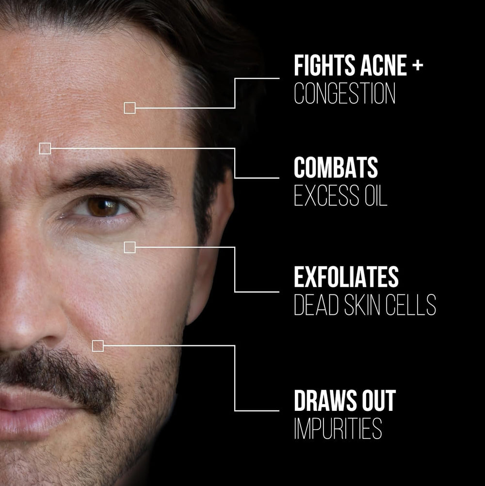 RUGGED & DAPPER kaolin clay mask smooths and tightens pores.