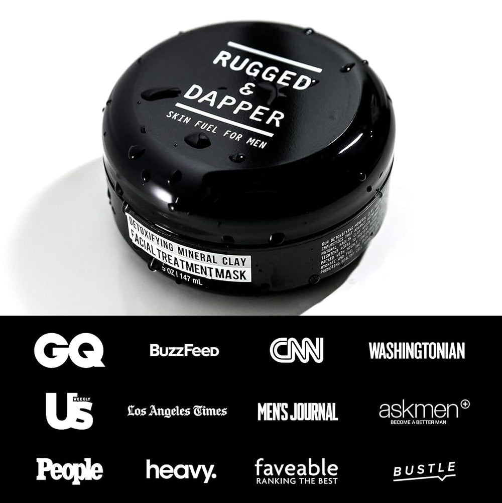 RUGGED & DAPPER pore detox mask for clearer, more balanced skin.