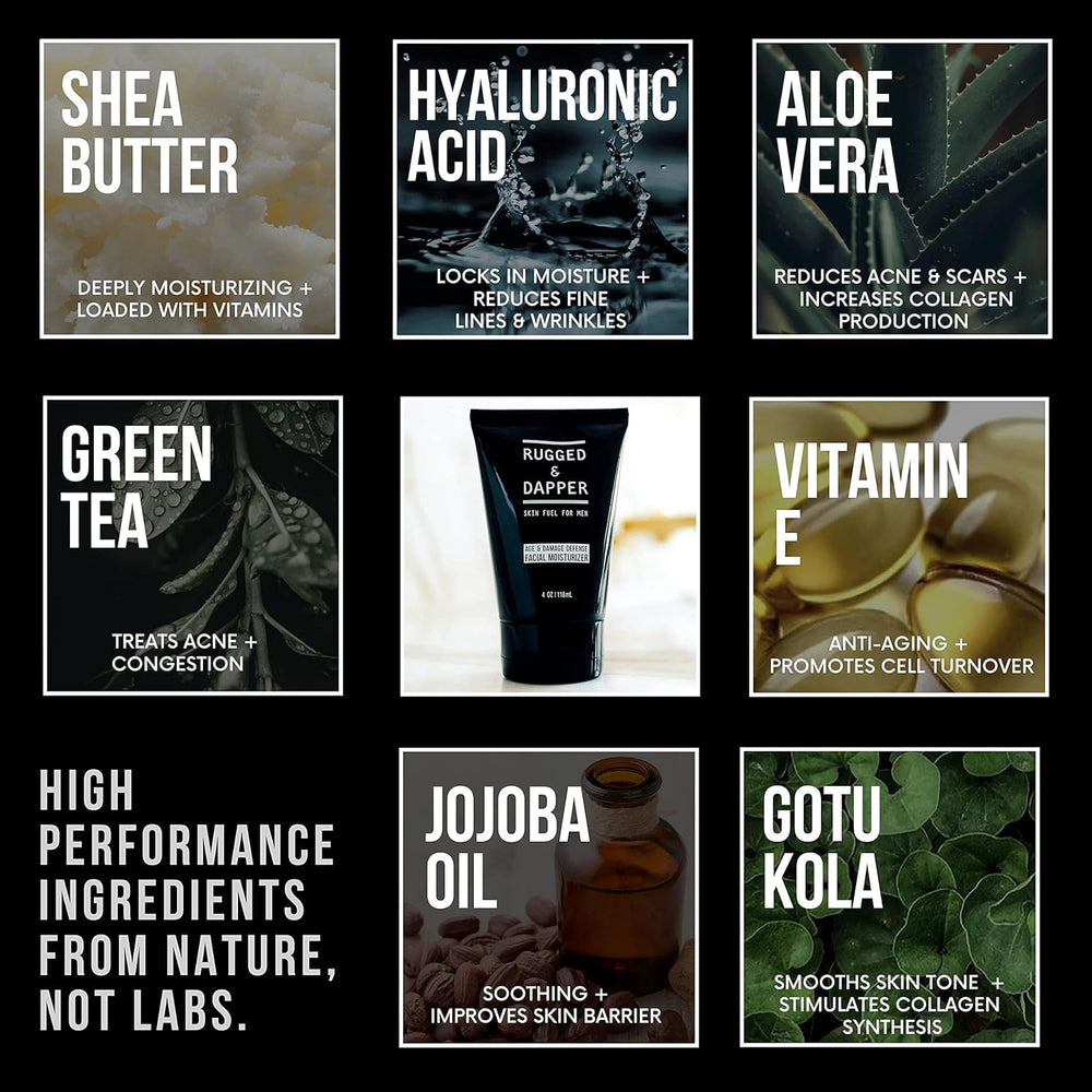 RUGGED & DAPPER unscented formula in USA-made bottle for sensitive skin