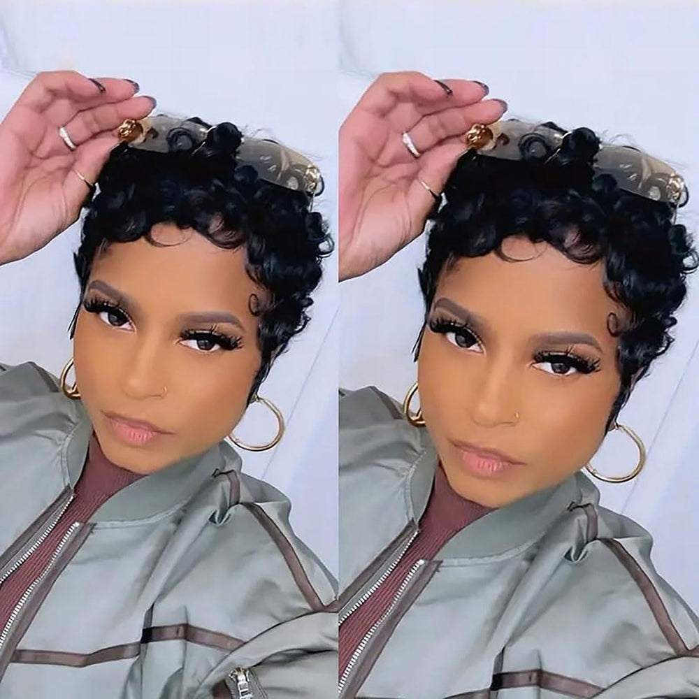 RUISENNA Pixie Cut Wig full-machine-made construction for durability