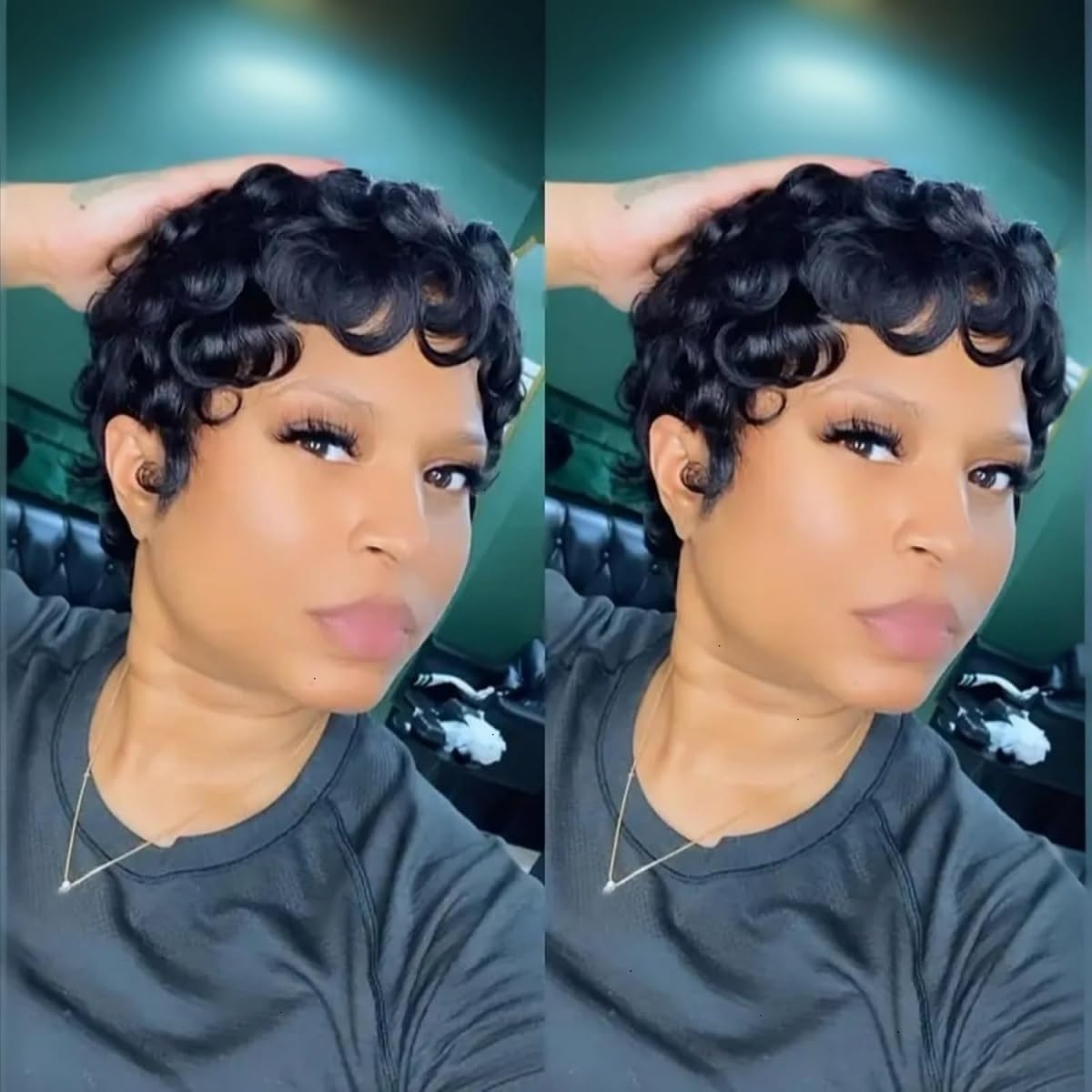RUISENNA Pixie Cut Wig with natural hairline for daily wear