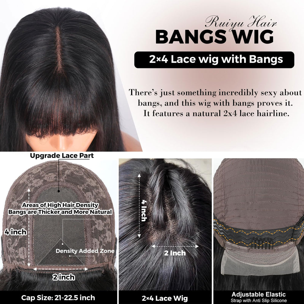 Ruiyu 180-density Brazilian virgin hair wig, versatile for color or style changes.