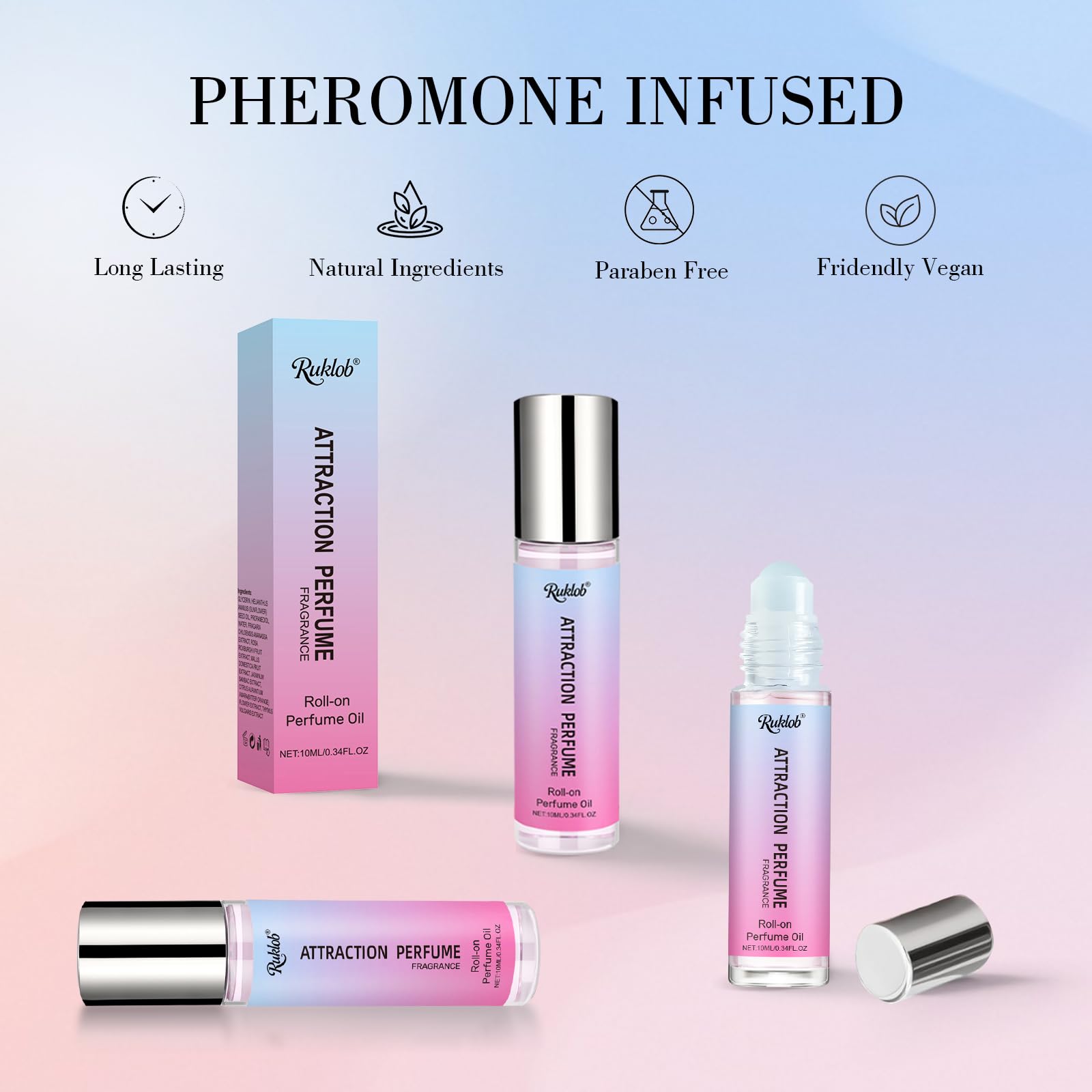Ruklob compact bottle design for discreet, on-the-go scent touch-ups.