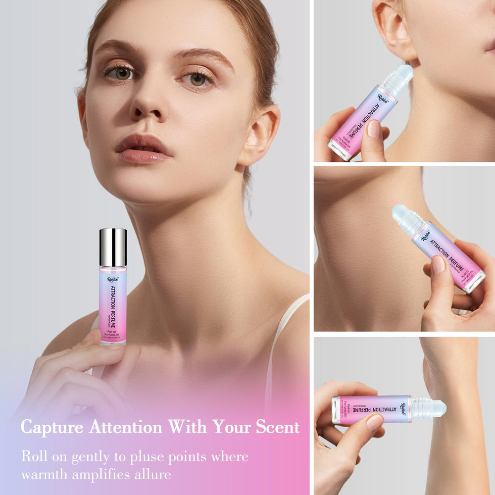 Ruklob roll-on glides to pulse points for precise, mess-free fragrance application.