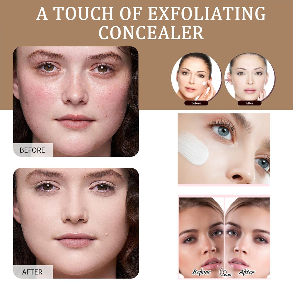 Rulinal Foundation 4in1 color-changing shade adapts to skin tone for natural look.