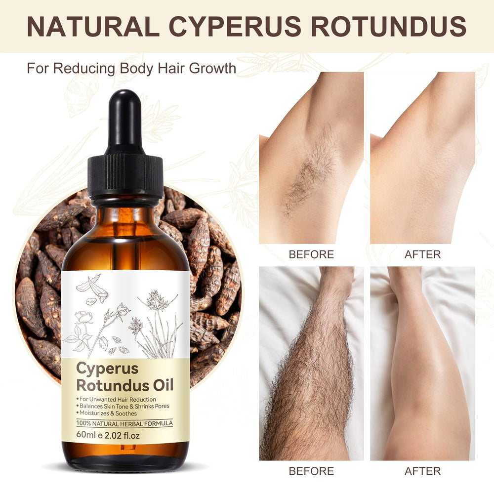 Rulviou Cyperus Rotundus oil after-shave use close-up showing quick absorption