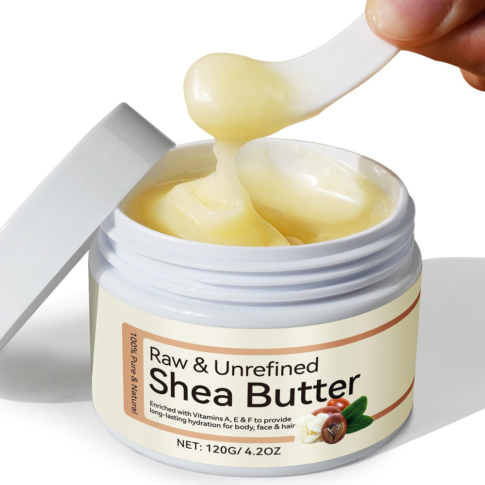 Rulviou Shea Butter raw unrefined pack for rich skin hydration