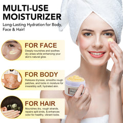 Rulviou Shea Butter in a jar providing skin hydration and glow