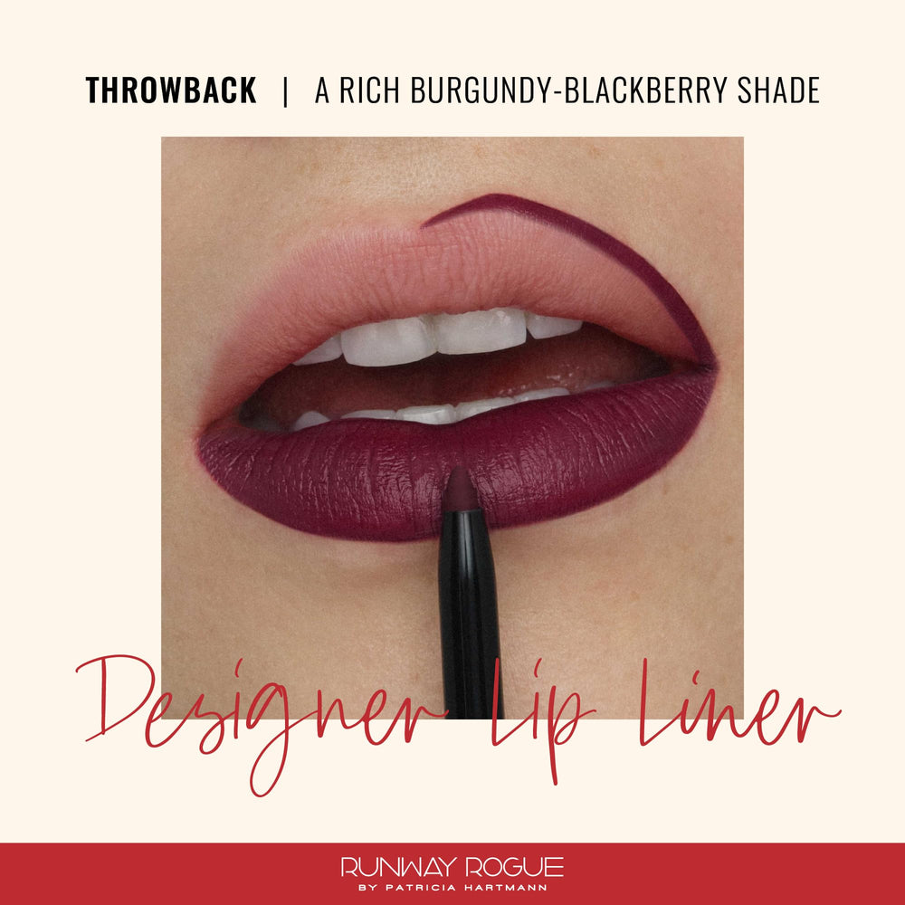 Runway Rogue built-in sharpener ensures precise, on-the-go lip definition.