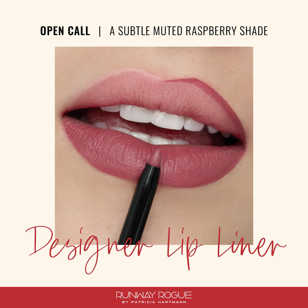 Close-up of the built-in sharpener on the Runway Rogue Open Call pencil.