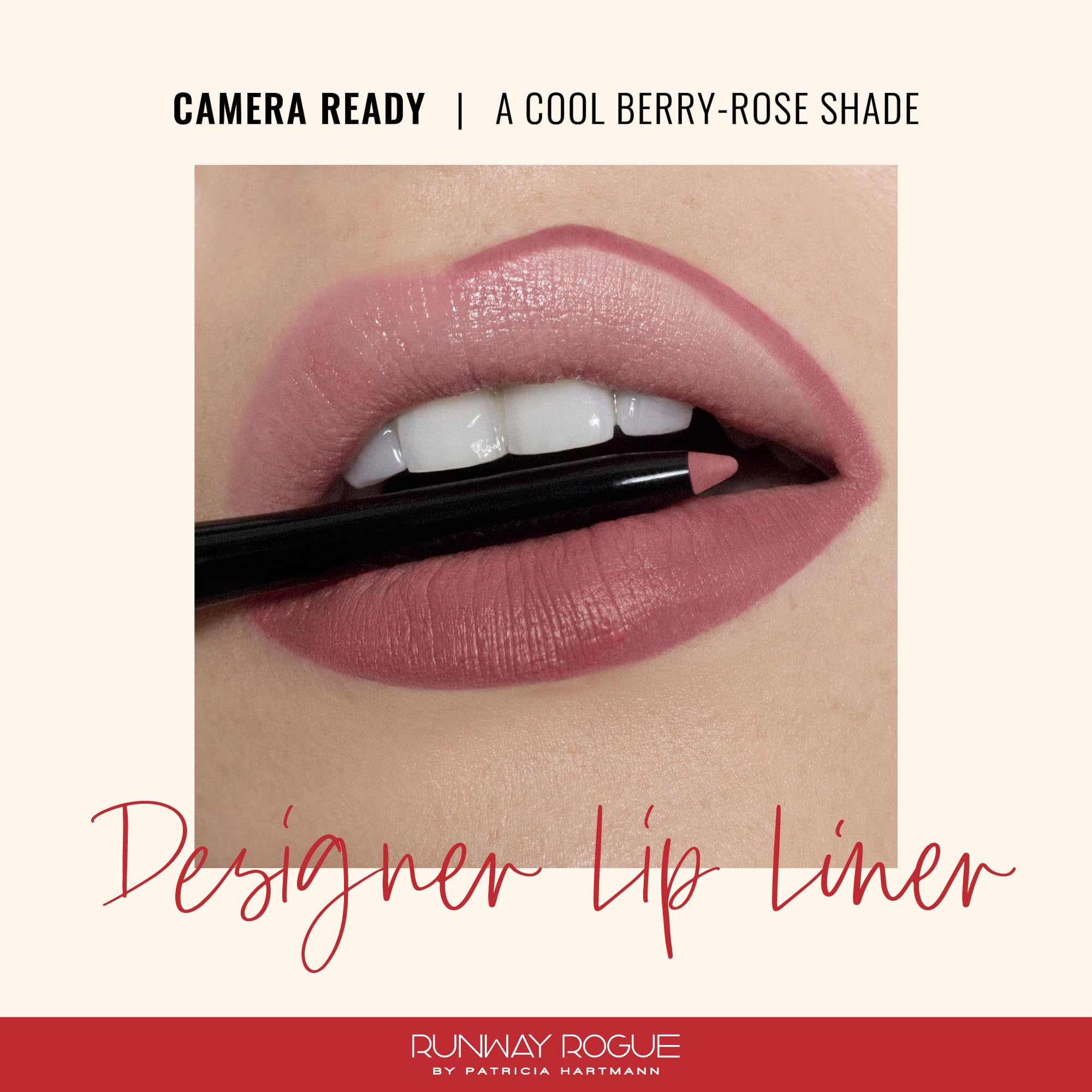 Runway Rogue Designer Liner Pencil's built-in sharpener creates a clean point for precise application.