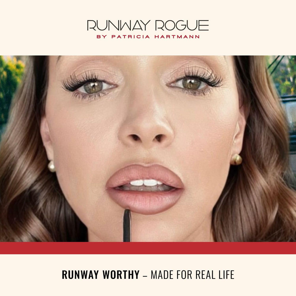 Runway Rogue full lip look lip liner supports versatile wear from day to night.