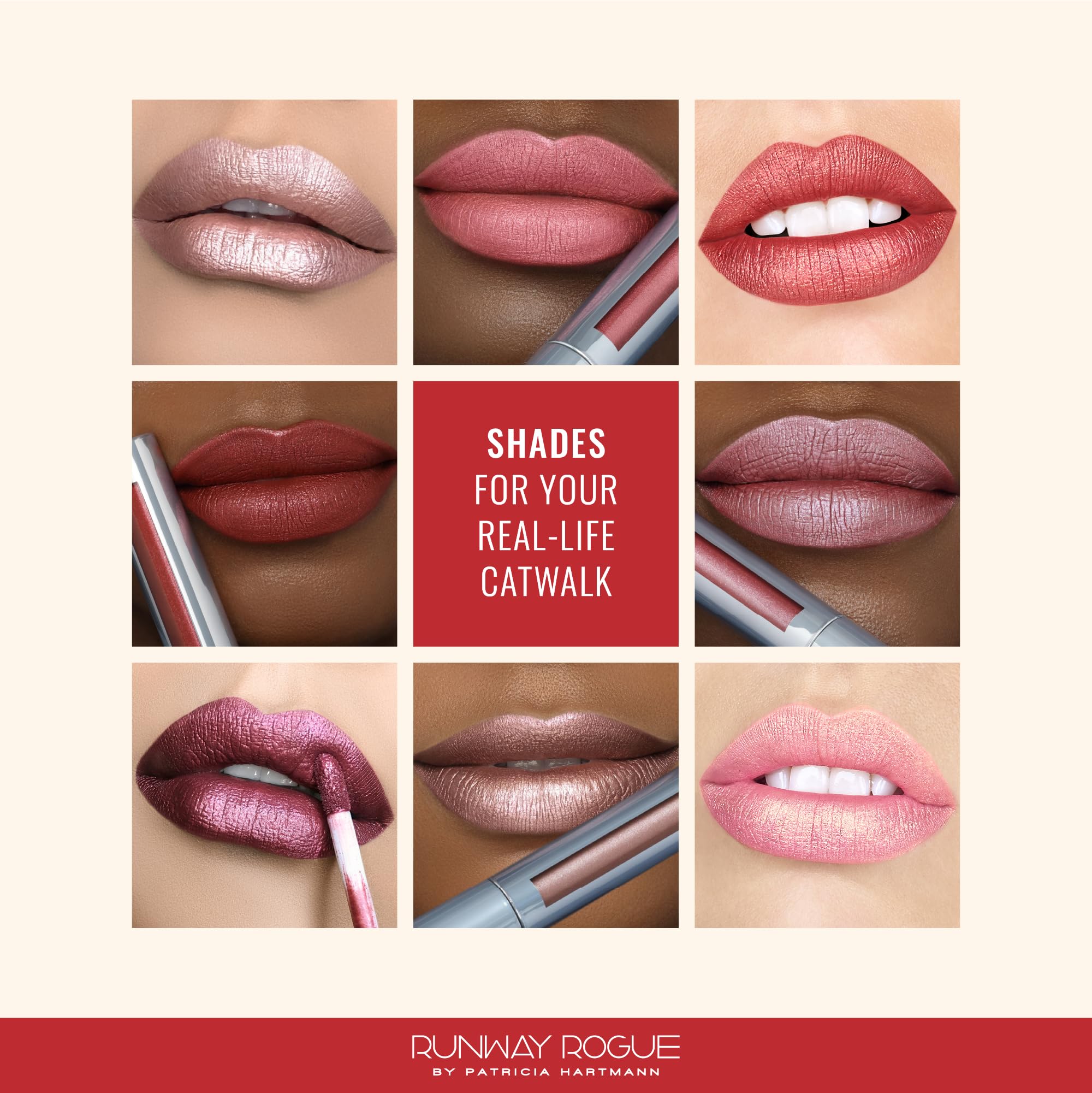 Go See lip color on model for elegant everyday look.