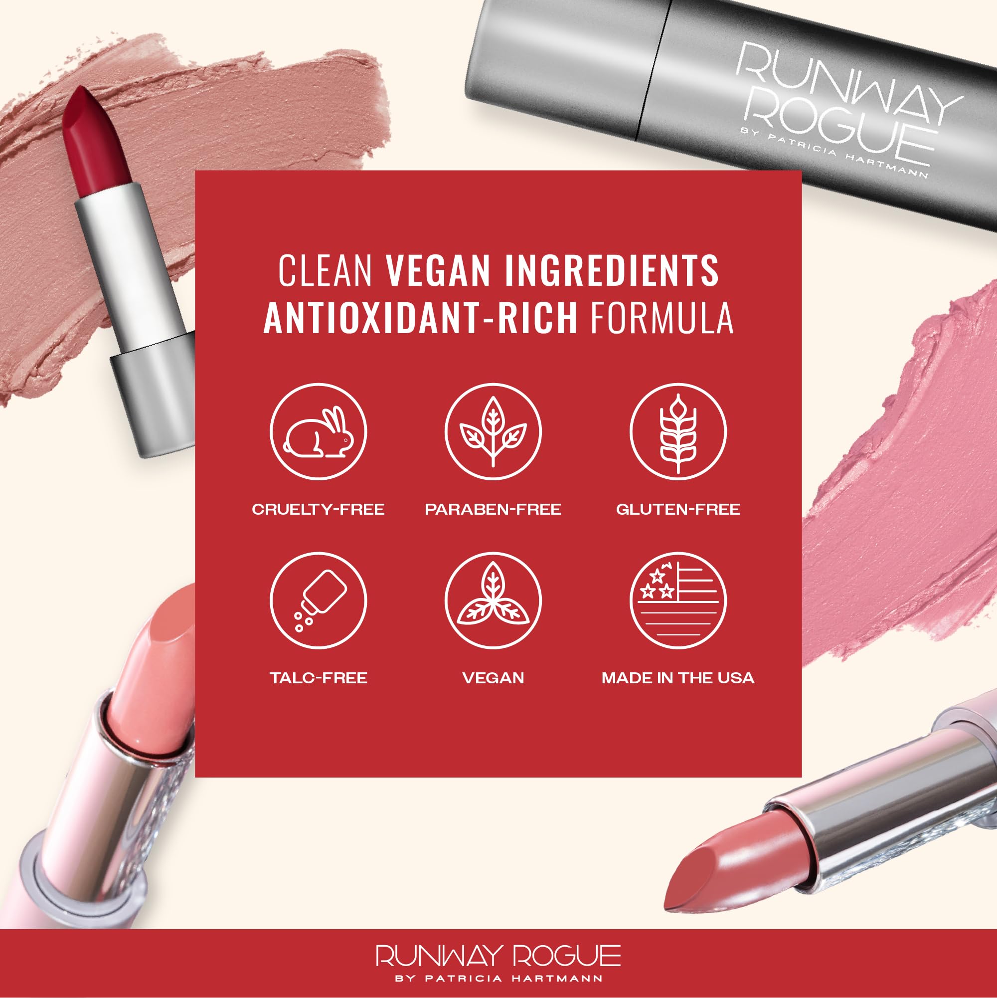 Runway Rogue licorice root extract supports pout health and glow.