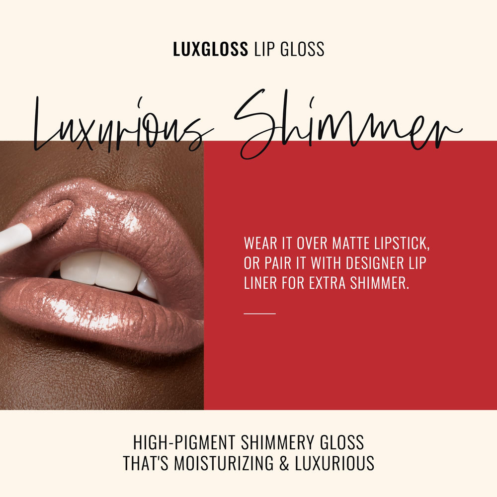 Close-up of LuxGloss applicator for precise, single-swipe color