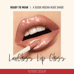 LuxGloss high-pigment shimmer enhances color with smooth non-sticky feel