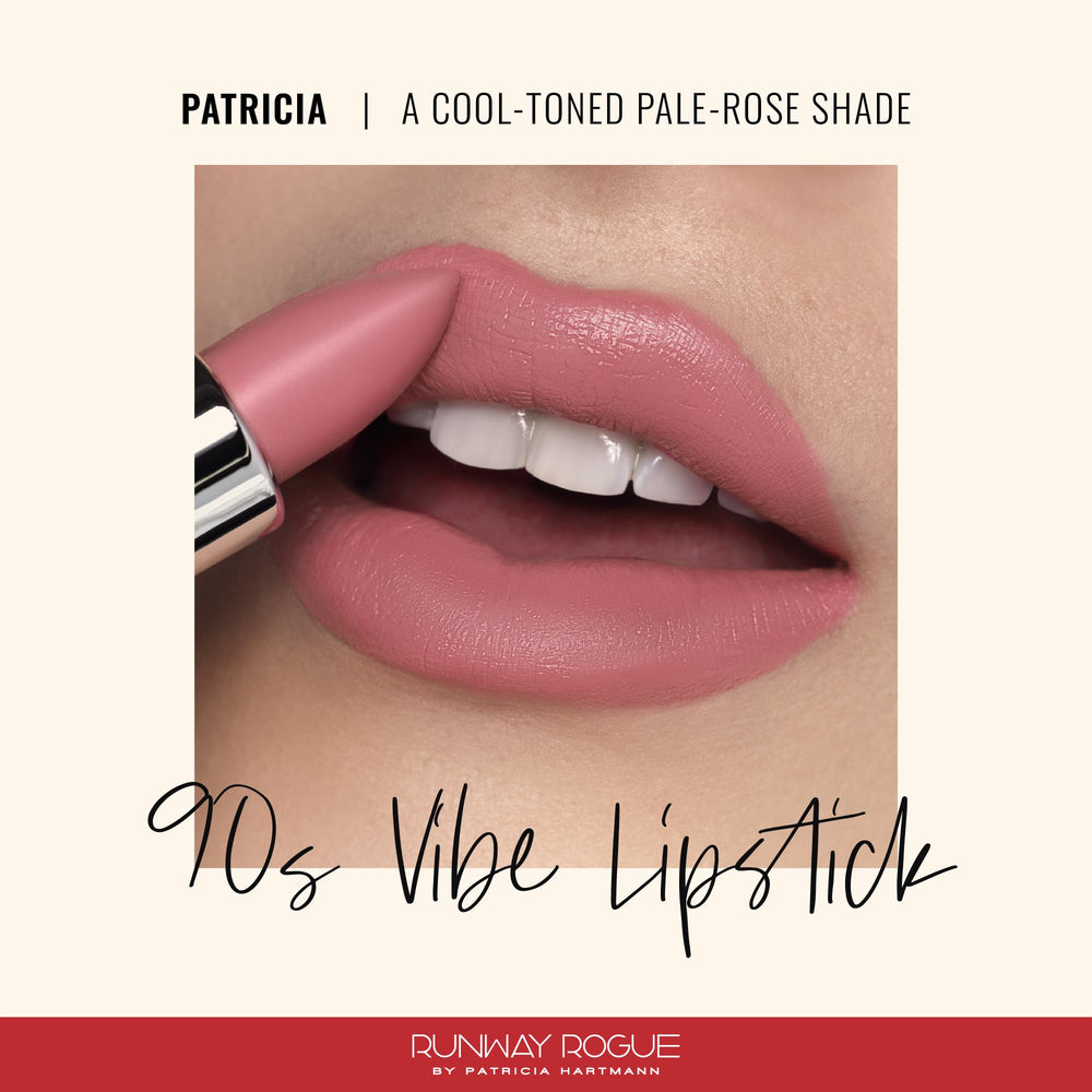 Patricia lipstick application close-up with creamy, moisturizing texture