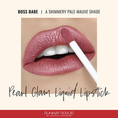 Runway Rogue Pearl Glam wand application showing precise lip control
