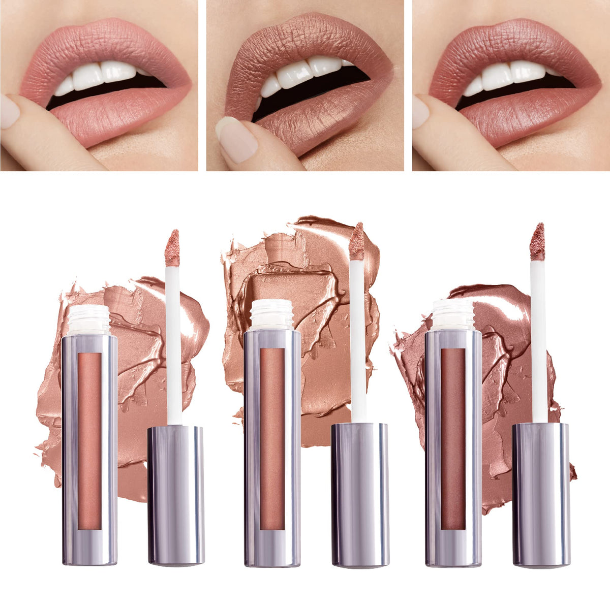 Runway Rogue Silk Glam Paparazzi lip color in tube, peachy-nude shade for daily elegance.